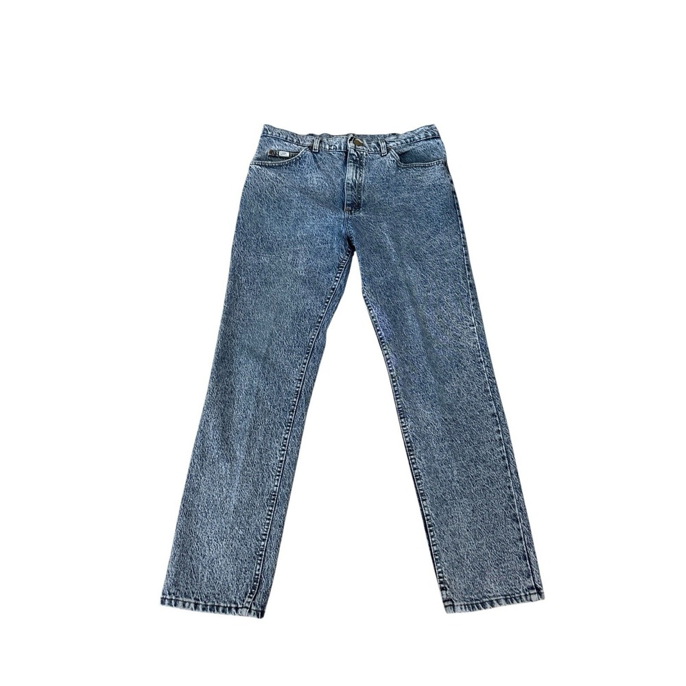 Vintage Lee Blue Stonewash Jeans 36x32 34x30 Retro Made In USA